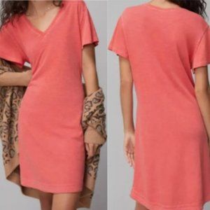 Anthropologie coral t shirt dress